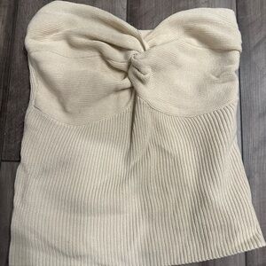 Sleeveless knit Crop top